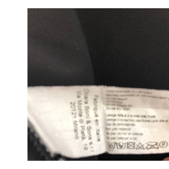 Chiara Boni Lace Illusion Gown Black  L 48 - Picture 14 of 16